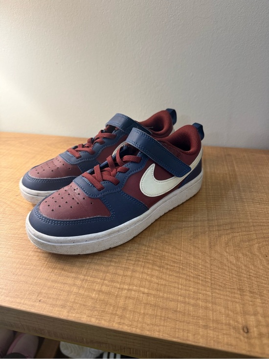 Nike Other - Nike Kids Low-Top Athletic Sneakers in Navy and Burgundy with White Swoosh